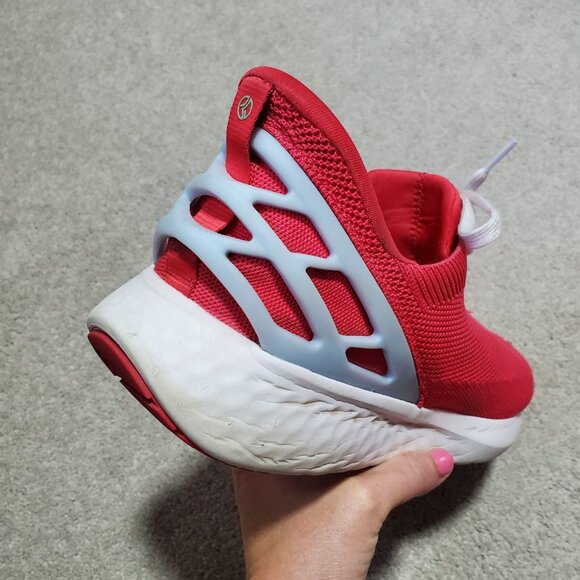 KIZIK Athens Easy Slip-On Sneakers Shoes Breathable Red Women's 12.5W Men's 11W - Picture 3 of 11